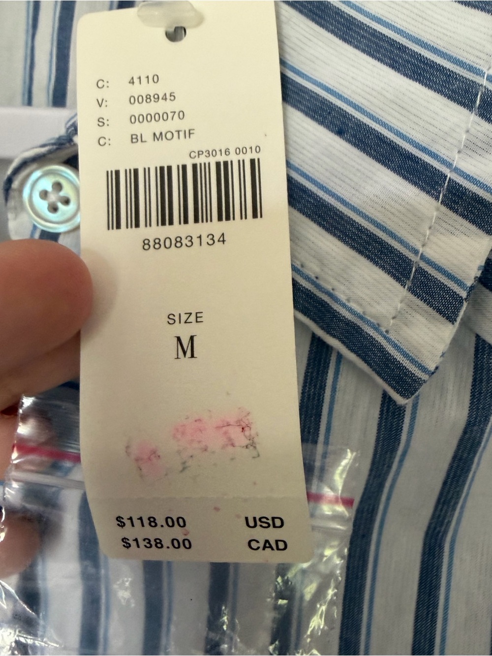 Maeve Anthropologie Mixed Stripe Cutout Buttondown Shirt - Picture 6 of 6
